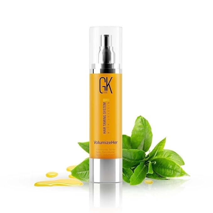 GK HAIR Global Keratin VolumizeHer (3.4 Fl Oz/100ml) Hair Spray, Anti-Frizz Hair Straightener, Heat Protectant Spray For Volume, Texture & Hold Paraben-Free