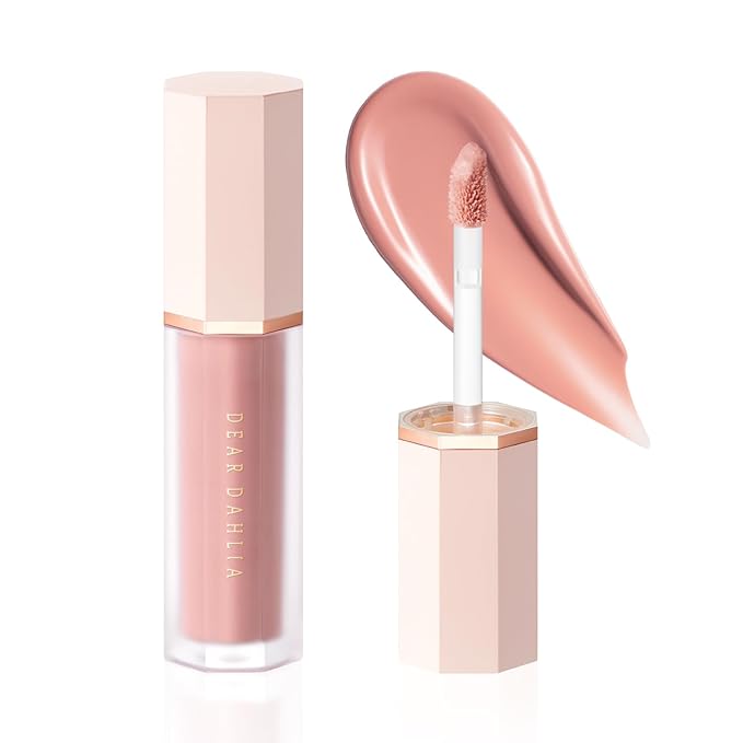 DEAR DAHLIA Petal Drop Blush (Barely) - Weightless Buildable Liquid Blush with High-Pigment, Long-lasting Dewy Finish, Natural Flush. Hydrating, Vegan, Cruelty-Free Korean Makeup for Cheeks. (0.14 oz)