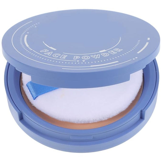 Matte Pressed Foundation Powder Compact - Waterproof Dry and Wet Powder Cake for Natural Coverage Oil Control Touch up Makeup Lightweight Face Compact for All-Day Wear