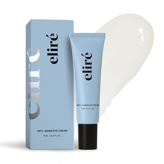 Korean Anti-Aging Eye Cream - Smooths Wrinkles, Firms and Hydrates - With Ceramides and Caffeine - Reduces Fine Lines and Puffiness - Fast-Absorbing, Invisible Under Makeup - 15ml