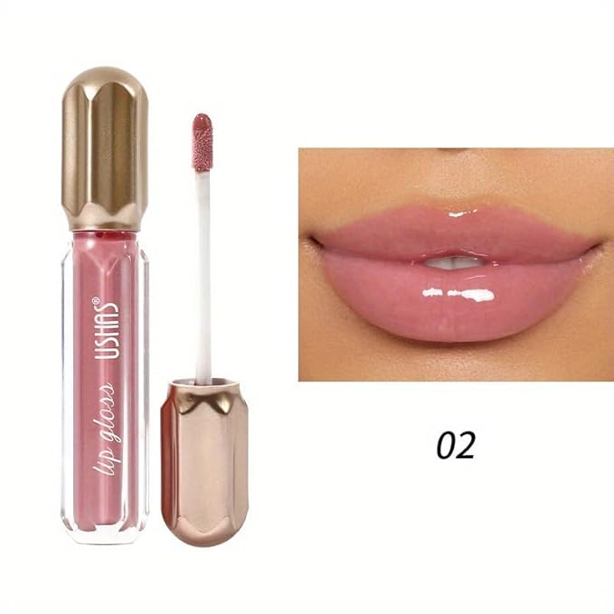 3PCS Mirror Pearl Lip Gloss Set – Shiny Glitter Moisturizing Lip Gloss for Women, Waterproof Long Lasting Nude Lip Makeup Kit