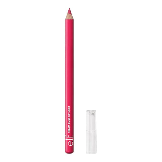e.l.f. Cream Glide Lip Liner, Highly-Pigmented Pencil For Shaping & Sculpting Lips, Semi-Matte Finish, Vegan & Cruelty-Free, Fuschia Forward