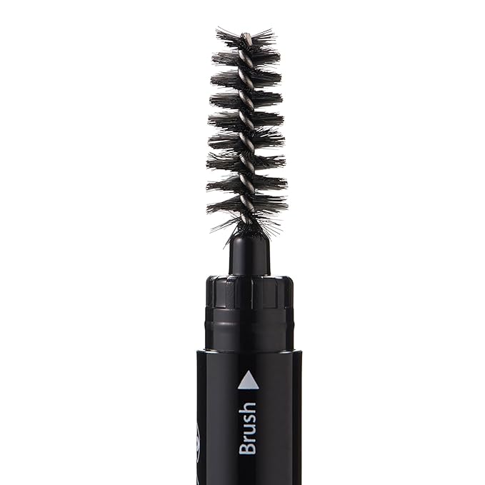 Arches & Halos Angled Brow Shading Pencil - Double Sided Eyebrow Filler and Spoolie - Angled Brush Design for Precise Shaping and Styling - Buildable, Easy Blend Pigment - Dark Brown - 0.012 oz