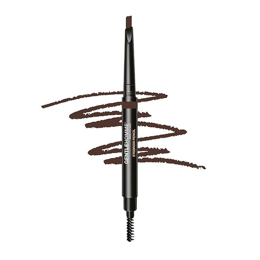 Men's Brow Pencil - 2-in-1 Brow Brush & Lead Pencil - Shape, Define & Fill In Eyebrows - Ultra-Thin - Long-Lasting Dark Brown
