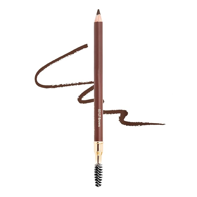 Bodermincer Eyebrow Pencil Longlasting Waterproof Durable Automaric Liner Eyebrow 5 Colors to Choose (5pcs, 3# Light Brown)