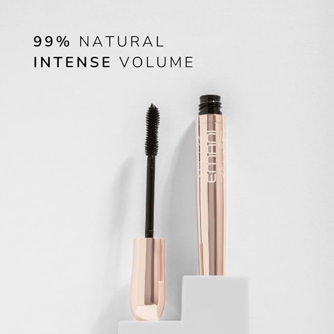 Emani Natural Healthy Lash Mascara, Volume and Length, Hypoallergenic for Sensitive Eyes, Clean Natural Ingredients, Smudge Proof & Volumizing, Midnight