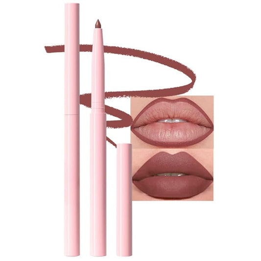 Dust Red Matte Lip Liner Pencil, Long-Lasting Creamy Formula for Shaping & Sculpting Lips