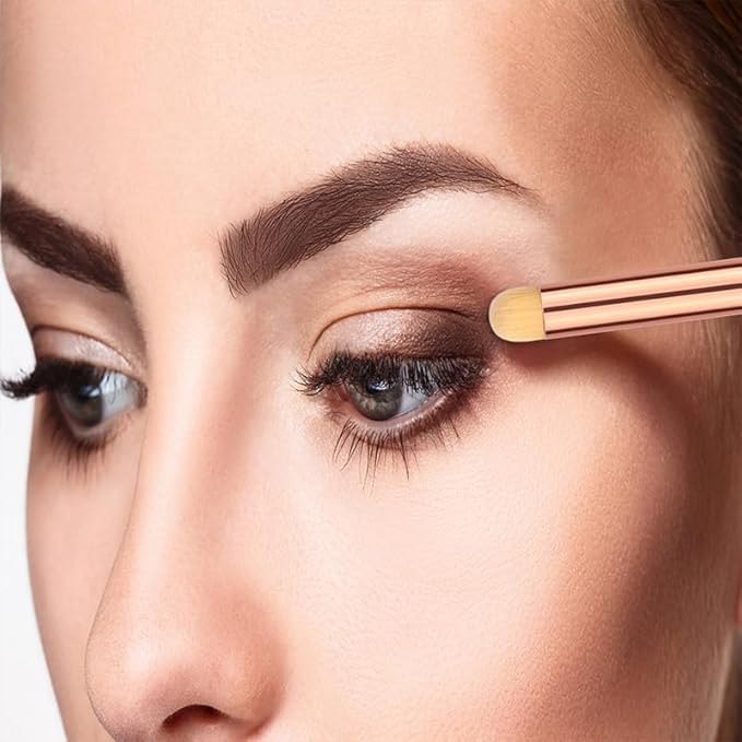 Eye Makeup Brush Set Round 6Pcs Professional Concealer Eyeshadow Brush Can Blending Brushes for Card Making