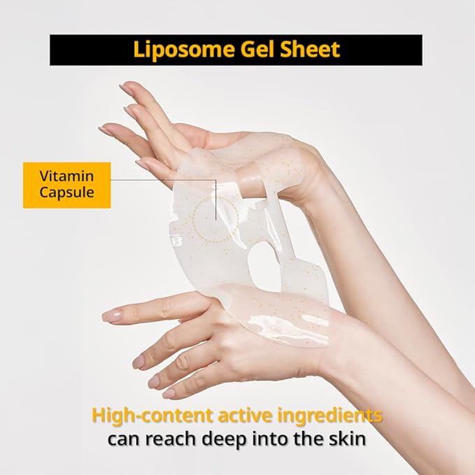 Primera PRMR Vitatinol Serum Gel Mask | Overnight Melting Masks, for Collagen Synthesis with Vitamin C & Retinol, Immediate Pore Tightening, Firming and Hydrating 34g x 4EA