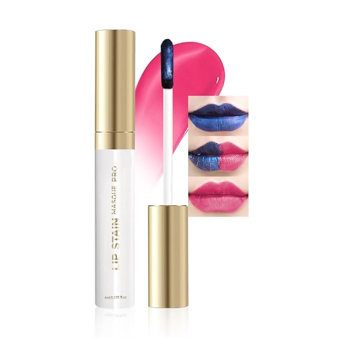 Matte Lip Stain Wipe Off Masque - Peel Off Lip Stain Tattoo,Lip Gloss for All Skin Types, Peel Off Lip Liner Stain Tattoo Long-Lasting Proof Waterproof Smudge(3#Soft Rosy Red)