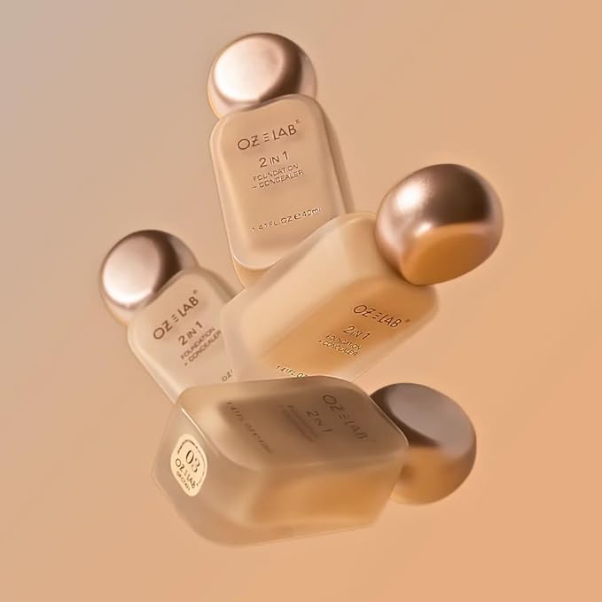 Beauty Gotchu Covered 2-in-1 Flawless Liquid Foundation Concealer GC-04 Honey Glow Vegan Cruelty-Free Long-Lasting, 1.41 FL. OZ/ 40 ML, pack of 1
