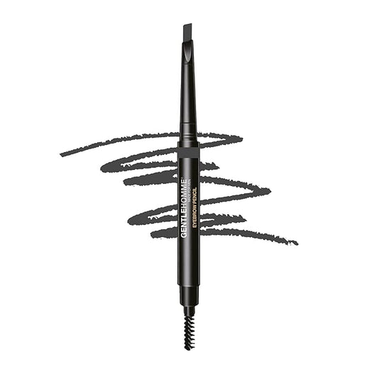 Men's Brow Pencil - 2-in-1 Brow Brush & Lead Pencil - Shape, Define & Fill In Eyebrows - Ultra-Thin - Long-Lasting Color - Vegan - Gray