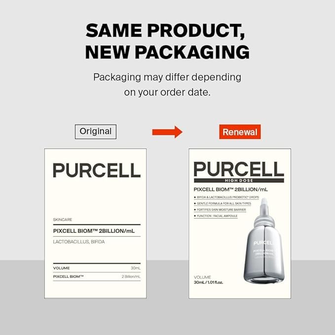 Pixcell Biom 2B/mL Probiotic Essence - Restores Skin Barrier with Bifida, Lactobacillus Ferment Lysate, Korean Probiotic Drops for acne prone skin and sensitive skin (30ml, 1.01 Fl Oz.)