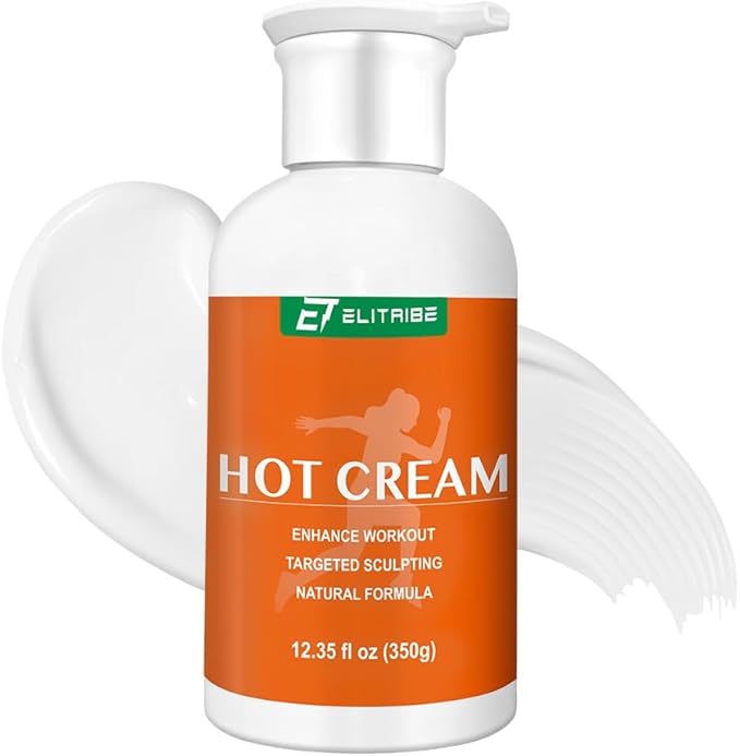 Hot Cream Sweat Enhancer Lotion for Women and Men and Body Sculpting Cellulite Workout Ultra Moisturizing and Invigorating Body Firming Cream with Natural Oils - 12.34 Fluid Ounce