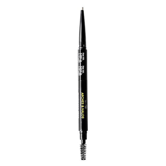 Arches & Halos 2-In-1 Defining Eyebrow Pencil And Powder - Shapes And Fills In Sparse Brows For Natural Look - Soft Textured Powder Formula - Dual Ended With Spoolie Brush - Sunny Blonde - 0.017 Oz