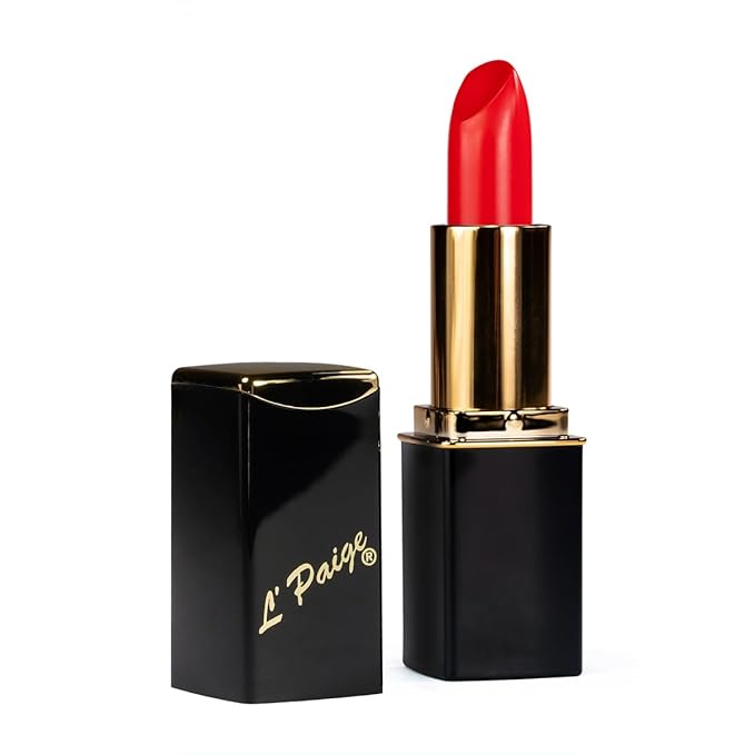 L'Paige L23 - SIMPLY RED Designer Lipstick | Aloe Vera Based, Long-lasting, Moisturizing
