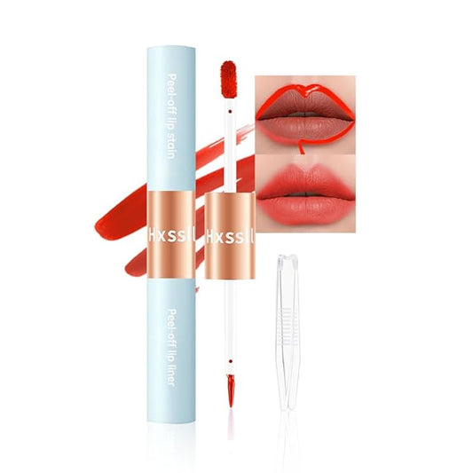Matte Lip Stain Peel Off Lip line Tattoo, Peel-off Lip Stain Masque - All Day Peel Off Lip Tint，Long Lasting Waterproof Transfer-proof Lip Mask Lip Color Peel Off Lip Gloss,Stay Lip Makeup 06#