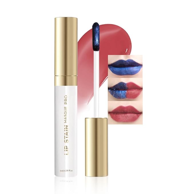 Matte Lip Stain Wipe Off Masque - Peel Off Lip Stain Tattoo,Lip Gloss for All Skin Types, Peel Off Lip Liner Stain Tattoo Long-Lasting Proof Waterproof Smudge(9#muted rose beige,)