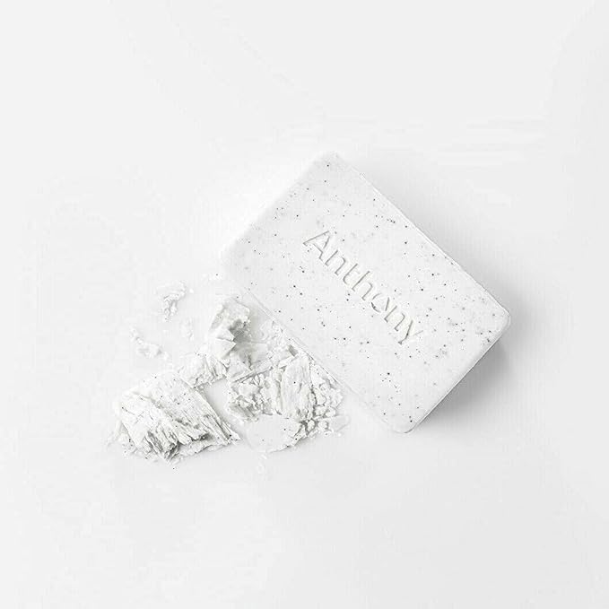 Anthony Men's Exfoliating Soap Bar, Grapefruit Scent, 5 Oz - Infused with Cucumber Extract, Jojoba, Shea Butter, Squalane & Coconut Oils for Moisturizing, Exfoliating & Refreshing Body Skin