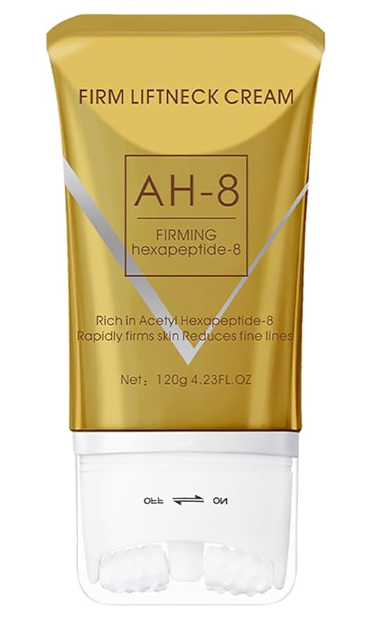 2025 AH-8 Firming Neck Cream for Crepey Skin Body Care Comfort, Moisturizing Tightening Roller Neck Skin Repair Lotions for Women with Day & Night Use