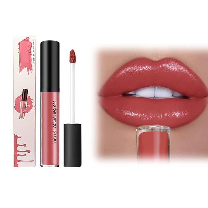 12 Colors Cream Texture Lipstick, 2025 Upgraded Lip Stain Long Lasting Waterproof, Non-Sticky Lip Staining Oil Full Coverage Lips Makeup (11)