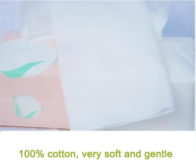 Ultra Soft Dry Baby Wipes Unscented Face Cleansing Multi-Purpose Pure Cotton Tissue (3 PACK-300 count))