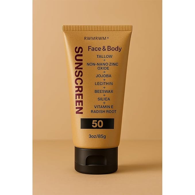 Sky Tallow Sunscreen, Beef Tallow for Skin and Face, Grass Fed Beef Tallow Sunscreen, Non Greasy Organic Natural Unscented Formula for Skin Summer Outdoor, 3 oz (85 g)