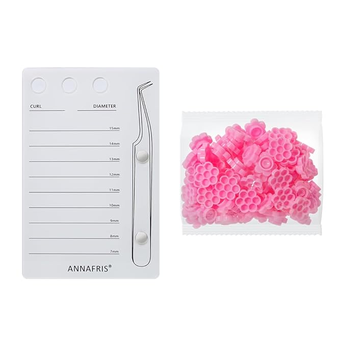 Grafted Eyelash Extension Holder Acrylic Pallet Magnetic Suction Scale Plate Lash Makeup Tools (White)