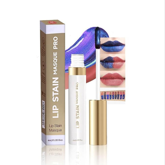 Lip Stain - Wipe-Off & Peel Off Lip Color | Waterproof, Long Lasting, Transfer-Resistant, Smudge-Proof Lip Tint | Easy Wipe Finish, High Pigment | All-Day Vibrant Kiss-Proof Lip Stain, dusty rose