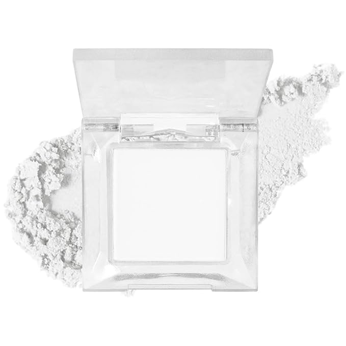 Single Nude White Matte Eyeshadow,Intense Monochrome Eye Shadow,Apply Makeup Easily,Matte Pressed Powder Single Eyeshadow,24 Hour Eye Makeup Longwear Waterproof