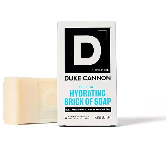 Duke Cannon Supply Co. Soft Side Hydrating Brick Of Soap For Men - Shea Butter - Sandalwood Scent - 6oz