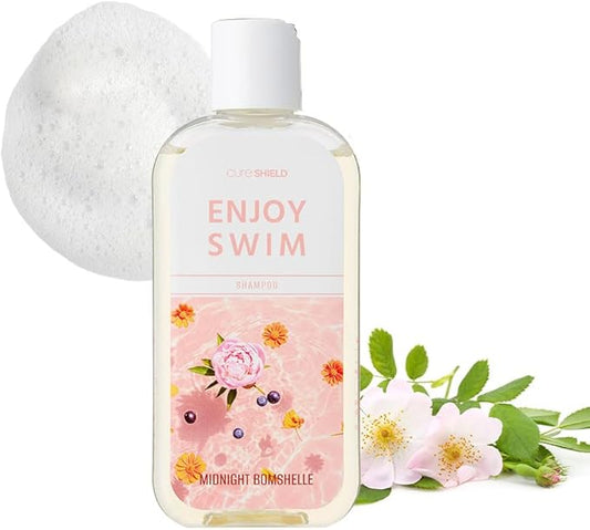 Enjoy Swim Chlorine Removal & Hard Water Treatment Moisturizing Body Wash, Hydrates & Restores Skin, 6.78 Ounce, 200ml (Midnight Bombshell)