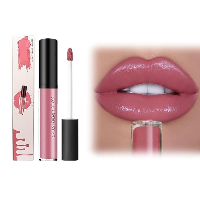 12 Colors Cream Texture Lipstick, 2025 Upgraded Lip Stain Long Lasting Waterproof, Non-Sticky Lip Staining Oil Full Coverage Lips Makeup (5)