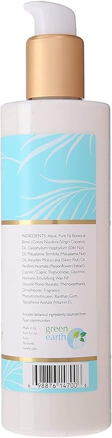 PURE FIJI Body Lotion Hydrating - Moisturizing Lotion for Dry Skin with Coconut Milk and Vitamin E, Organic Body Lotion For Women and Men, White Gingerlily Scent, 12 oz