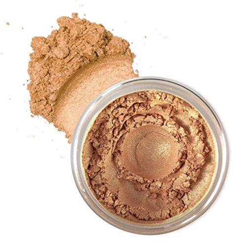 BellaTerra Cosmetics Mineral Bronzer – Travel Compact Vegan Tanning Contour Powder for Face & Body – Soft Synthetic Bristles for Smooth Foundation, Powder Sensual (Sensual)