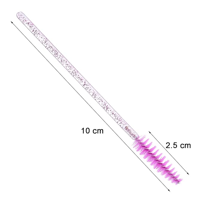 Tbestmax 500 Disposable Mascara Wands Eyelash Brush Spoolies for Eyebrow Eye Lash Extension Colorful
