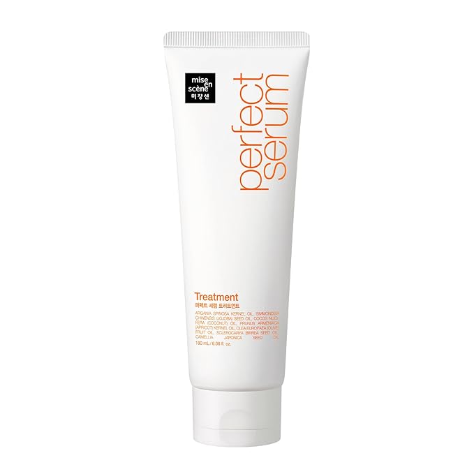 Mise En Scene Perfect Serum Treatment | 𝗞𝗼𝗿𝗲𝗮𝗻 𝗛𝗮𝗶𝗿 𝗠𝗮𝘀𝗸 for Hair Coating Effect, Treatment at Home Care, Wash Off Nutritient conditioner, 6.08 Fl. Oz.(180ml)