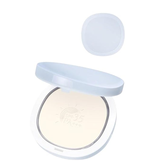 Sunscreen Compact Powder, Setting, Touch-up, Base Makeup, Sun Protection 4-in-1, SPF35 PA+++ with zinc oxide talc free Oil Control, Matte Finish, Longlasting Makeup Anti-dullness (Complexion, Normal)