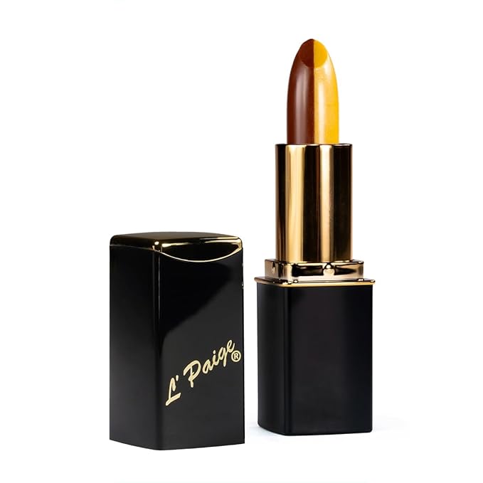 L'Paige L12 - BROWN/YELLOW Split-Stick Lipstick | Aloe Vera Based, Long-lasting, Moisturizing