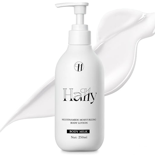 Niacinamide White Body Lotion, 24hr Long Lasting Moisturizing & Hydration, Rich in Vitamin E Revitalize for Gentle and Improve Skin Texture 250ML/8.81OZ (1)