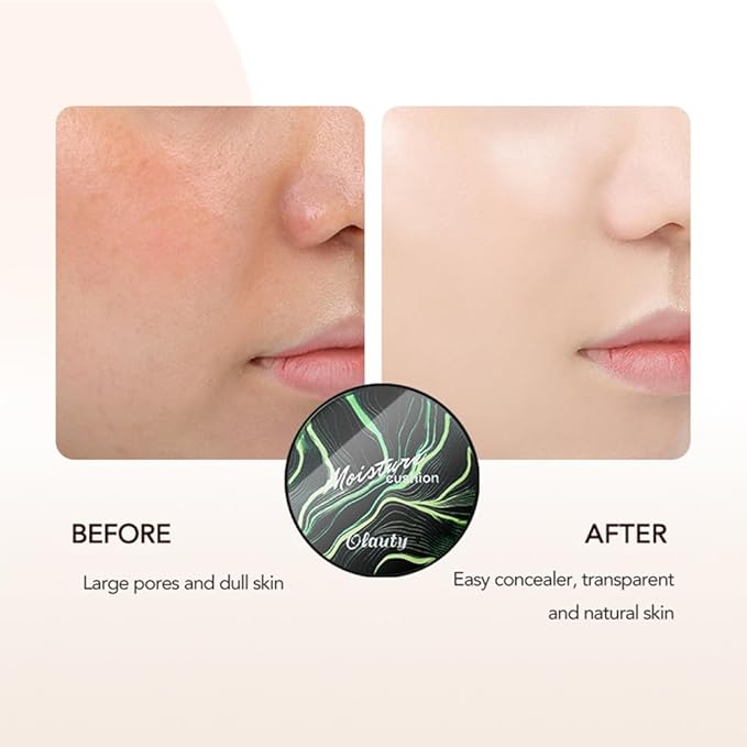 Mushroom Head Air Cushion CC Cream Foundation, Moisturizing Concealer BB Cream Nude Long Lasting Matte CC Cream Makeup Liquid Foundation (1pcs Brunet Brown)
