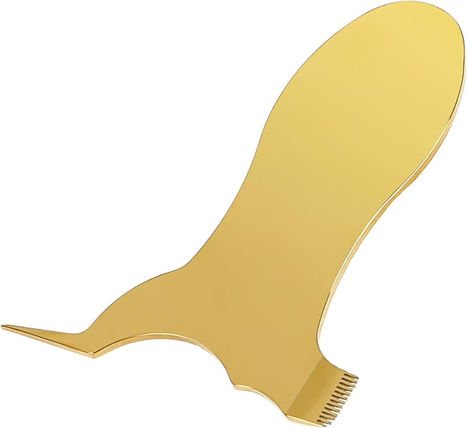 Lash Lift Comb, Stainless Steel Y Shape Eyelash Perm Tool Eyelash Brush Reusable Eyelash Comb Eye Makeup Tool Eyelash Separator Tool Lash Comb for Lash Lift and Tint (Gold)