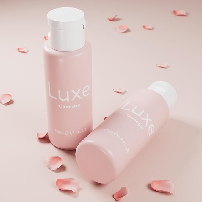 Luxe Cosmetics Cleanser for Lashes - Remove the Makeup, Pollutants, Oils, and Debris from your Skin and Lashes - Oil Free- 100% Vegan, Suitable for Even the Most Sensitive Eyes and Allergy-Friendly