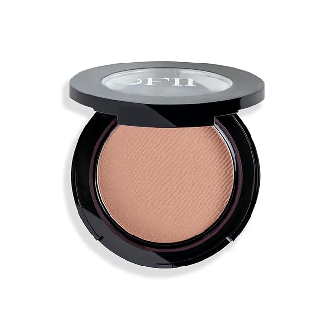 OFIR Elation Powder Blush for Cheeks | Buildable Pigment Adds Radiant Tone | Blurring Powder Softens Lines | Lightweight Texture for Lasting Glow | Longan Berry - Bronzed Nude Shade 0.13 Oz