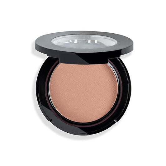 OFIR Elation Powder Blush for Cheeks | Buildable Pigment Adds Radiant Tone | Blurring Powder Softens Lines | Lightweight Texture for Lasting Glow | Longan Berry - Bronzed Nude Shade 0.13 Oz