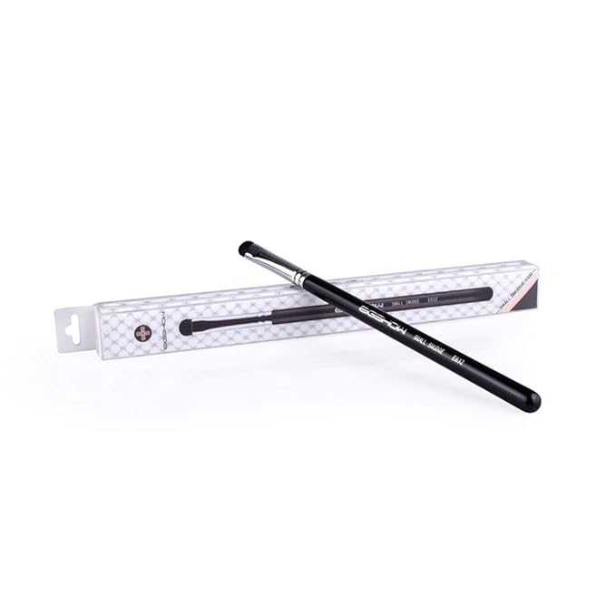 Curved Smudge Eyeshadow Brush, EIGSHOW Small Round Top Blending Eye Shadow with Synthetic Bristles for Smokey Cat Eye Makeup (E832)