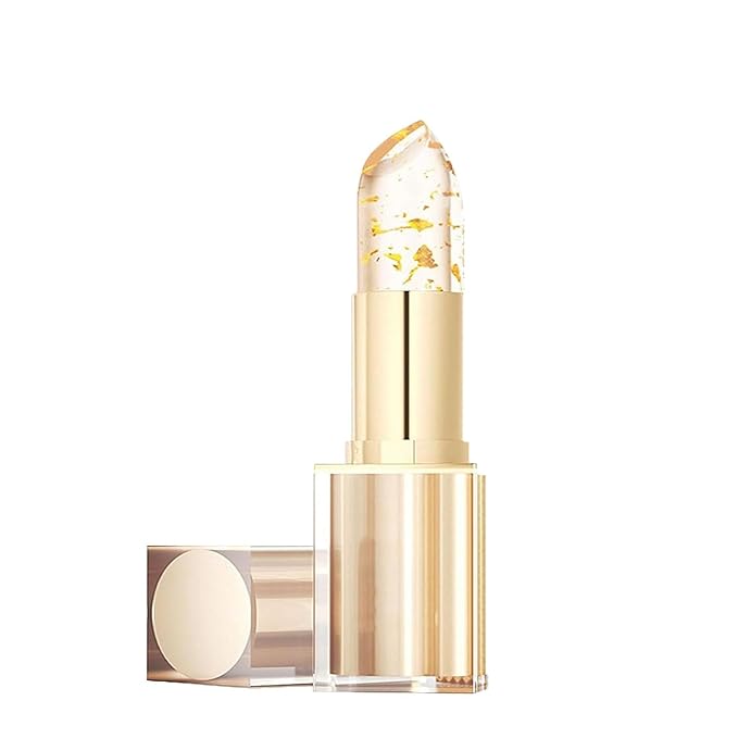 Color Changing Lipstick, Gold Crystal Color Changing Lipstick, Long Lasting Nutritious Lip, Magic Temperature Color Change Lip