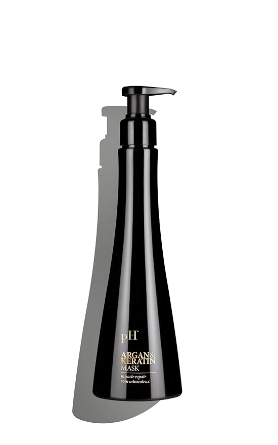 pH PURE HAIR Argan and Keratin Hair Mask - Deep Hydration Repair Treatment for Dry and Damaged Hair-Sulfate and Paraben-Free -Nourishing Hair Care for All Hair Types - 8.45 Fl Oz