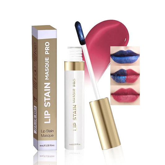 Matte Liquid Lip Gloss Peel Off Masque-Peel Off Lip Stain Tattoo, Long Lasting Waterproof Transfer-proof Lip Mask Lip Stain Peel Off Lip Gloss, Peel Off Lip Tint for Lip Makeup-Rosewood Kiss05#
