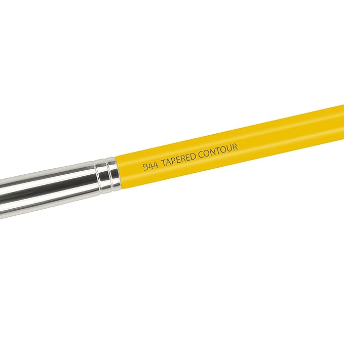 Bdellium Tools Professional Makeup Brush - Studio Series 944 Tapered Contour - With Mix of Soft Synthetic & Natural Fibers, For Adding Dimension (Yellow, 1pc)